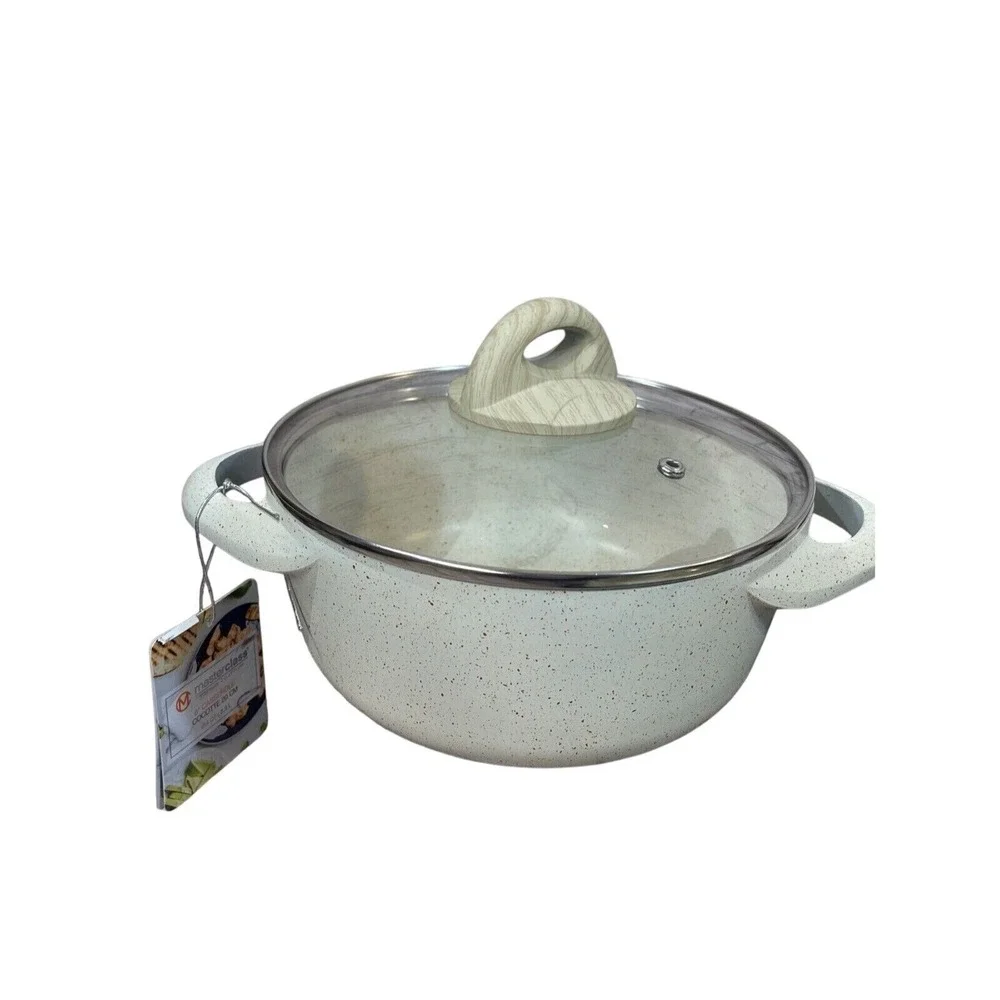 Master Class‎ Cookware White w/ Reddish Spec 6 Pc. set Heavy duty cast aluminum